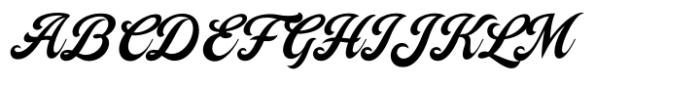 Campana Script Bold Font UPPERCASE