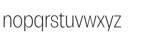 Campeche Condensed ExtraLight Font LOWERCASE