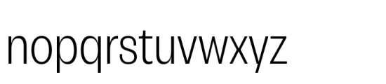 Campeche Condensed Light Font LOWERCASE