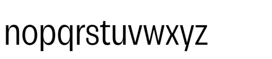 Campeche Condensed Regular Font LOWERCASE