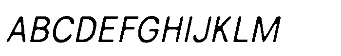 Campeno Blur Italic Font UPPERCASE