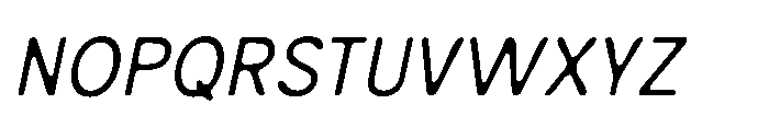 Campeno Blur Italic Font UPPERCASE