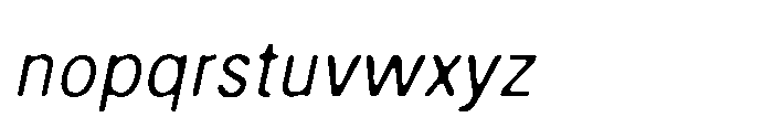 Campeno Blur Italic Font LOWERCASE