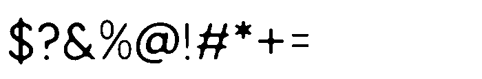 Campeno Blur Regular Font OTHER CHARS