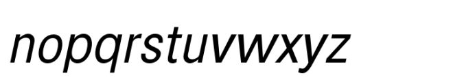 Campeno Italic Font LOWERCASE