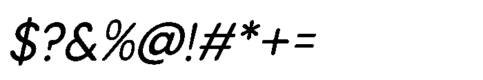 Campeno Rounded Italic Font OTHER CHARS