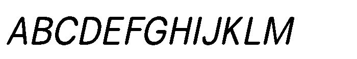 Campeno Rounded Italic Font UPPERCASE