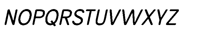 Campeno Rounded Italic Font UPPERCASE