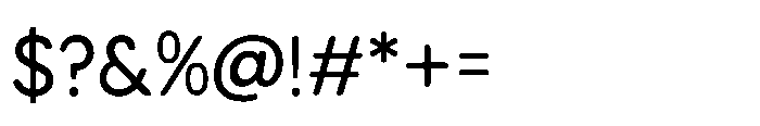 Campeno Rounded Regular Font OTHER CHARS