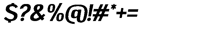 Campesina  Bold Oblique Font OTHER CHARS