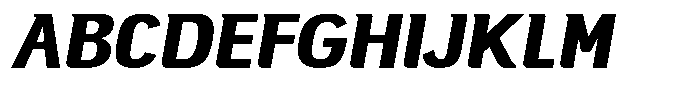 Campesina  Extra Black Oblique Font UPPERCASE
