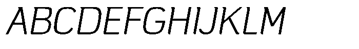 Campesina  Light Oblique Font UPPERCASE