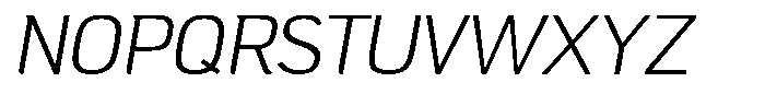 Campesina  Light Oblique Font UPPERCASE