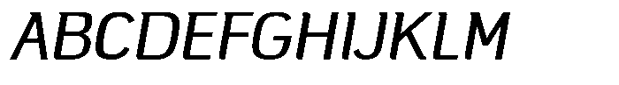 Campesina  Medium Oblique Font UPPERCASE