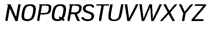 Campesina  Medium Oblique Font UPPERCASE