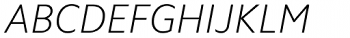 Camphor Pro Thin Italic Font UPPERCASE