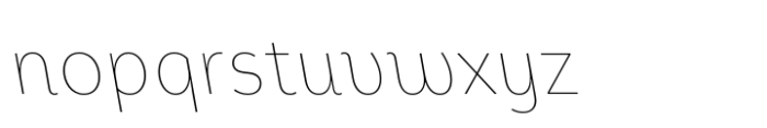 Campuni Smile Thin Retalic Font LOWERCASE