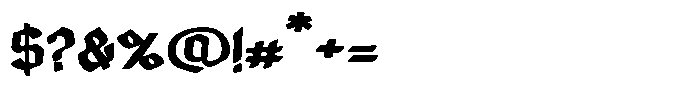 Canada Gothic Black Regular Font OTHER CHARS