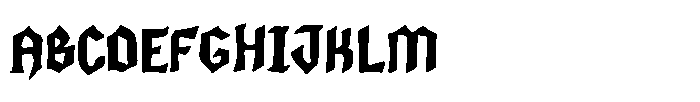 Canada Gothic Black Regular Font UPPERCASE