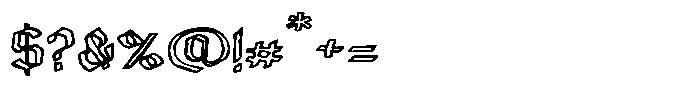 Canada Gothic Regular Font OTHER CHARS