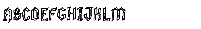 Canada Gothic Regular Font UPPERCASE