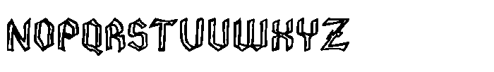 Canada Gothic Regular Font UPPERCASE