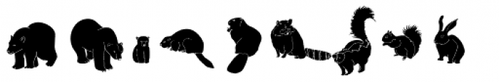 Canadian Animals Font LOWERCASE
