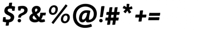 Canape Serif Bold Italic Font OTHER CHARS