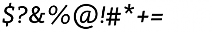 Canape Serif Italic Font OTHER CHARS