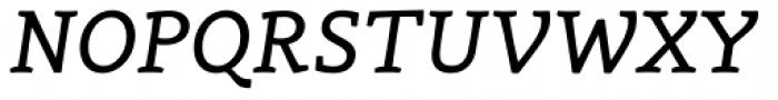 Canape Serif Italic Font UPPERCASE