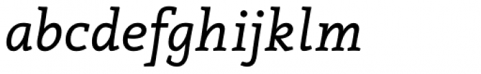Canape Serif Italic Font LOWERCASE