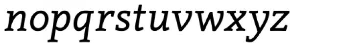 Canape Serif Italic Font LOWERCASE