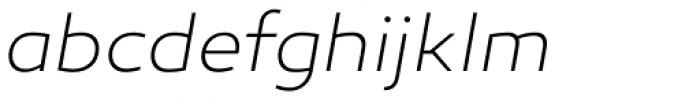 Canaro ExtraLight Italic Font LOWERCASE
