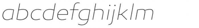 Canaro Thin Italic Font LOWERCASE