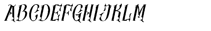 Canderagle Italic Font UPPERCASE