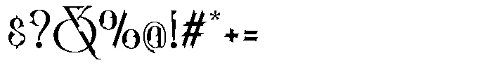 Canderagle Regular Font OTHER CHARS