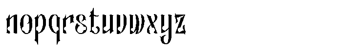 Canderagle Regular Font LOWERCASE