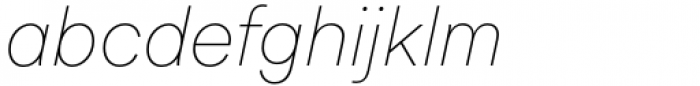 Candid Thin Italic Font LOWERCASE