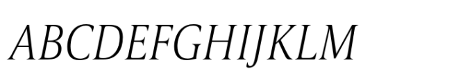 Candide Condensed Extra Light Italic Font UPPERCASE
