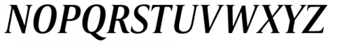 Candide Condensed Medium Italic Font UPPERCASE