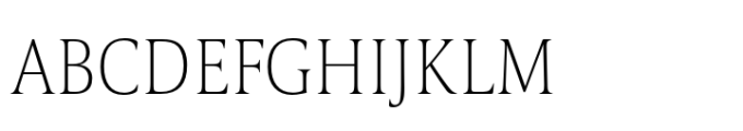 Candide Condensed Thin Font UPPERCASE