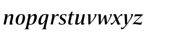 Candide Medium Italic Font LOWERCASE