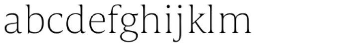 Candide Thin Font LOWERCASE