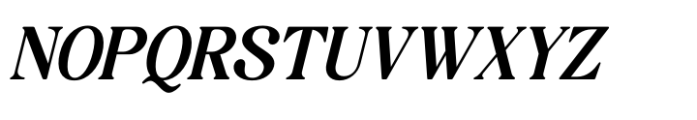 Candle Midnight Italic Font UPPERCASE