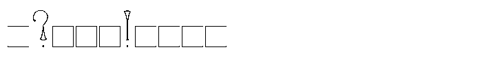 Candle Outline Font OTHER CHARS