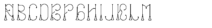 Candle Outline FONT