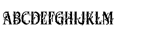 Candle Shlop Font UPPERCASE