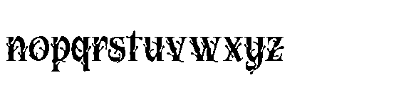 Candle Shlop Font LOWERCASE