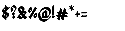 Candlix Heavy Regular Font OTHER CHARS