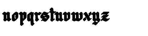 Candlix Heavy Regular Font LOWERCASE